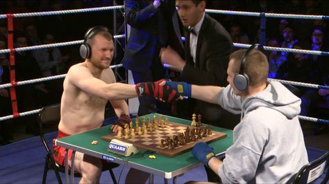 Creative Board Game Photo from People Playing Board Games Chess Boxers #BoardGame #photos #Creative #CreativeBoardGamePhotos  #chess #boxing Games Photo, Game Pics, Chess Boxing, Gamer T Shirt, Performance Artist, Top Game, World Of Sports, Game On, New Things To Learn