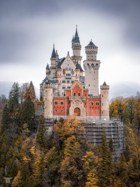 Best view of Neuschwanstein Castle II, Germany Mountain Castle, Photo Bookmarks, Neuschwanstein Castle, Best View, Travel Information, Photo Tips, How To Take, Cologne Cathedral, Sunrise Sunset