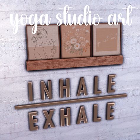 Yoga Studio Wall Art | Patreon Ts4 Yoga Cc, Sims 4 Meditation Cc, Sims 4 Sauna Cc, Sims 4 Sauna, Sims 4 Yoga Studio, Sims 4 Yoga Cc, Sims 4 Cc Yoga, Sims 4 Cc Decor Wall Art, Wall Art Doodle