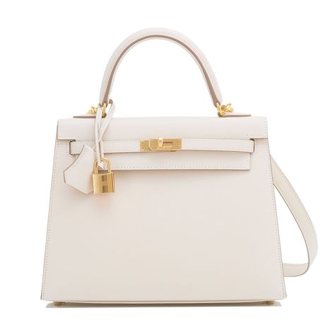 #Hermes #Kelly #Bag Craie Epsom Gold Hardware Husband Material, Hermes Kelly Bag, Cheap Purses, Perfect Handbag, Kelly Bag, White Handbag, Cheap Handbags, Hermes Handbags, Cute Purses