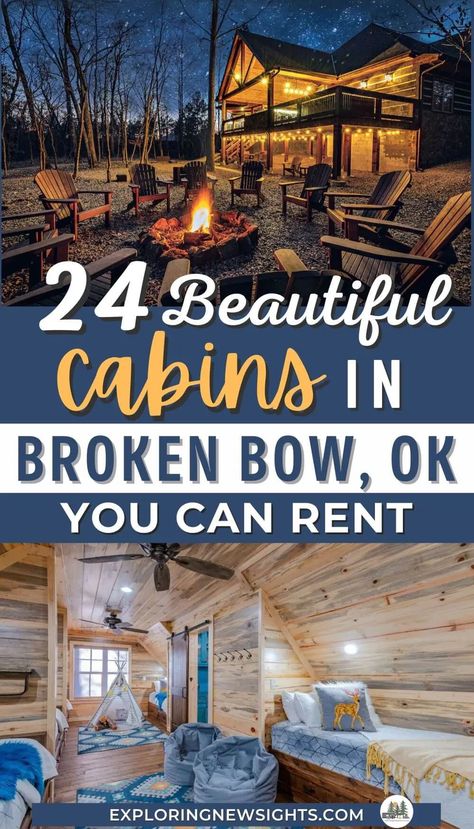 Broken Bow Oklahoma Cabins, Oklahoma Cabins, Broken Bow Cabins, Sunken Hot Tub, Broken Bow Oklahoma, Broken Bow Lake, Oklahoma Travel, Romantic Cabin, Fire Pit Seating