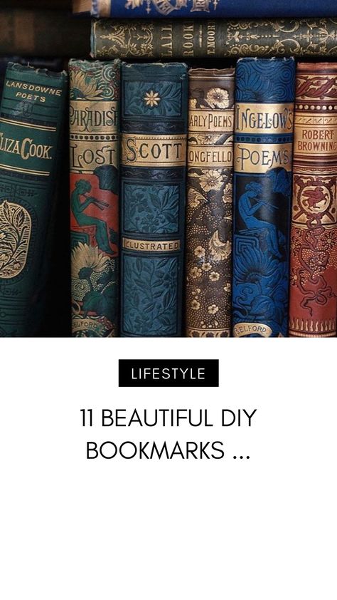 11 Beautiful DIY Bookmarks ... Teabag Bookmark, Bookmark Tutorial, Fabric Rosette, Diy Bookmarks, Fabric Scraps, Good Books, Ribbon, Book Cover