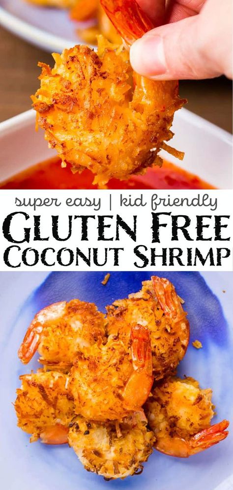 Gluten Free Coconut Shrimp, Crunchy Shrimp, Coconut Shrimp Recipes, Gluten Free Appetizers, Healthy Version, Gluten Free Recipes For Dinner, Gluten Free Dairy Free Recipes, Shrimp Recipe, Gluten Free Eating