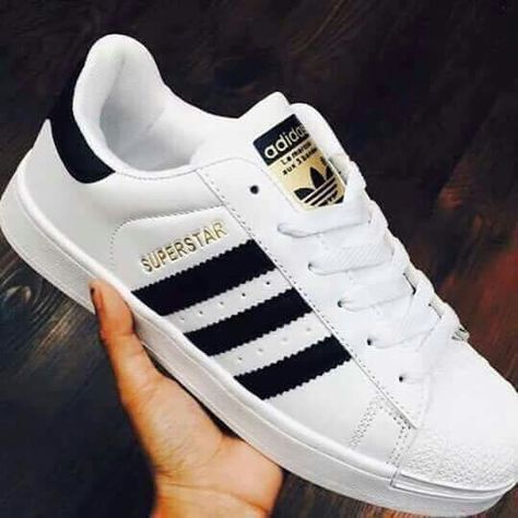 Adidas Superstar Black, Hype Shoes, Super Star, Star Art, Adidas Superstar Sneaker, Black Stripes, Adidas Sneakers, Sport Shoes, Adidas