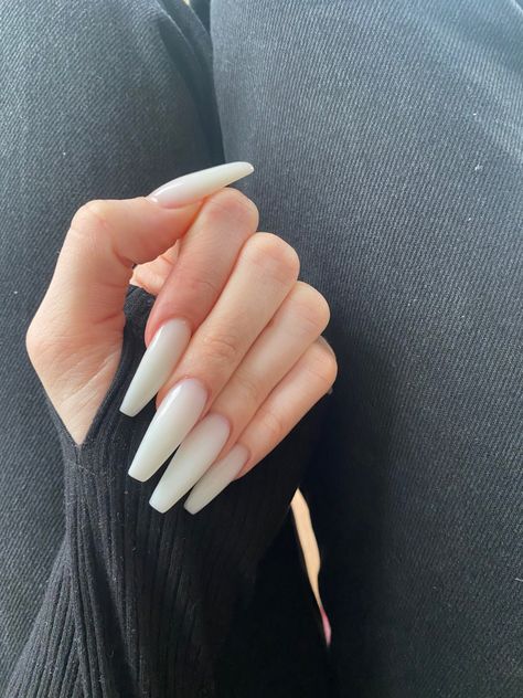 Milky White Nails, Milky Nails, Cow Nails, Drip Nails, Blush Nails, Classy Acrylic Nails, Nails Only, Soft Nails, Luxury Nails