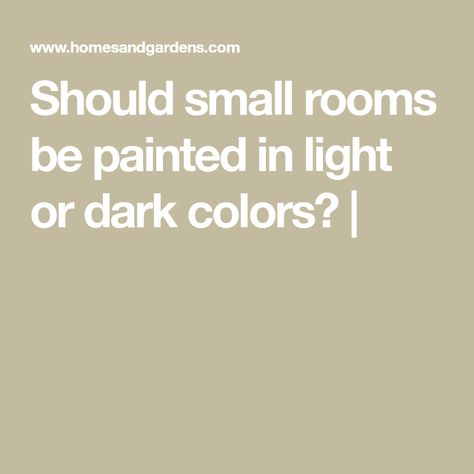 Should small rooms be painted in light or dark colors? | Small Room Dark Paint, Small Room Paint, Dark Homes, Small Bedroom Colours, Light Paint Colors, Dark Blue Paint, Dark Paint Colors, Dark Carpet, Interior Wall Lights