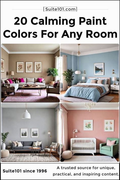 20 Calming Paint Colors for A Peaceful Home Colors To Paint A Bedroom, Kids Room Color Palette, Kids Bedroom Paint Colors, Girls Bedroom Paint Colors, Kids Bedroom Paint, Bedroom Paint Color Ideas, Calming Paint Colors, Girls Bedroom Paint, Bedroom Paint Color