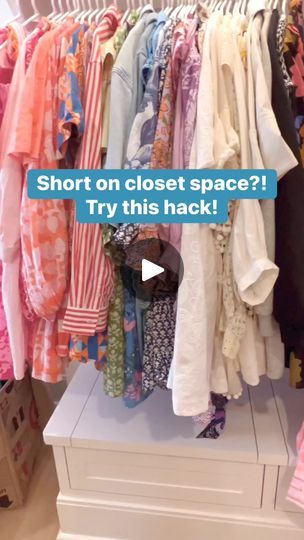 How To Hang Maxi Dresses In Closet, How To Hang Dresses In Closet, Hanging Dresses In Closet, How To Hang Dresses In Short Closet, Dress Hanging Ideas, Closet For Dresses, Creative Organization, Hanging Cabinet, Small Wardrobe