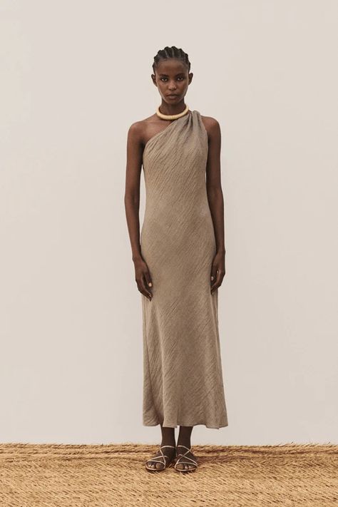 Massimo Dutti Dress, The Round Up, Summer Tunic Dress, Linen Style Fashion, Dresses For Summer, Linen Dress Women, Summer Linen Dresses, Style Formal, Linen Maxi Dress