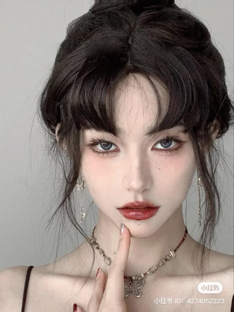 Pelo Ulzzang, Face Practice, Visual Wp, Cosplay Inspo, Cute Box Braids Hairstyles, Ethereal Makeup, Back To School Hairstyles, Hair Reference, Curly Hair Tips