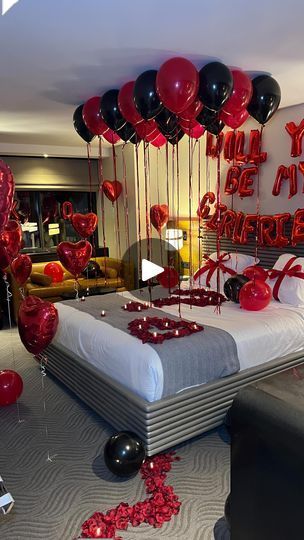 Will You Be My Gf Room Decor, Will You Be My Girlfriend Hotel Ideas, Will You Be My Girlfriend Room Ideas, Hotel Decorations For Boyfriend, Hotel Room Romantic, Birthday Decor For Him, Valentine Hotel, Birthday Room Surprise