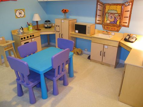 Preschool dramatic Centers | ... keep us busy) our dramatic play center is back to its original state Dramatic Play Kitchen, Play To Learn Preschool, Dramatic Play Center, Preschool Furniture, Organized Classroom, Dramatic Play Preschool, Dramatic Play Area, Kitchen Labels, Preschool Lesson Plan