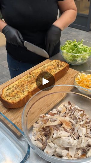 10M views · 68K reactions | Chicken Caesar Salad Casserole | Chicken Caesar Salad Casserole 🥗🍗 | By Chefclub Network | Chicken Caesar Salad Casserole.
This is such an easy, super efficient way to just throw
some dinner together. I bought my garlic bread fresh from the
store and then I just took a rotisserie chicken and used all
the meat off that rotisserie chicken. Throw it into a bowl
along with our Caesar salad dressing. Give that a good mix
and then top it on top of your garlic bread. Spread that out
nice and evenly and then I'm going to come through with some
shredded cheese. I'm just using shredded jack and cheddar.
Let's go off to the oven and then once the chi is nice and
crispy and golden just like this. It is ready to go. We're
going to top it with some chopped romaine, some cro Rotisserie Chicken Caesar Salad, Chicken Caesar Salad Casserole, Chicken Cesear Salad Pasta Dinner, Chicken Caesar Salad Croissant, Meals With Shredded Chicken, Homemade Parmesan Crusted Chicken Caesar Salad Sub, Salad Casserole, Garlic Bread Spread, Chefclub Network