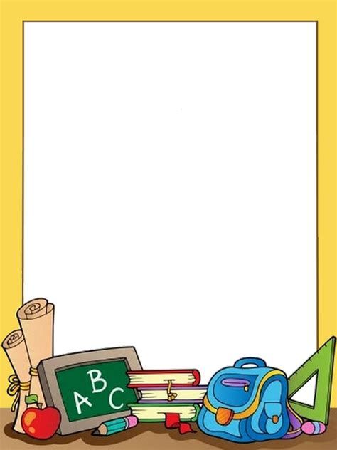 Find Hd Free Clipart Frame School - Borders And Frames For Free School Borders, School Binder Covers, School Border, Colorful Borders Design, School Frame, School Binder, Page Borders Design, School Clipart, Page Borders