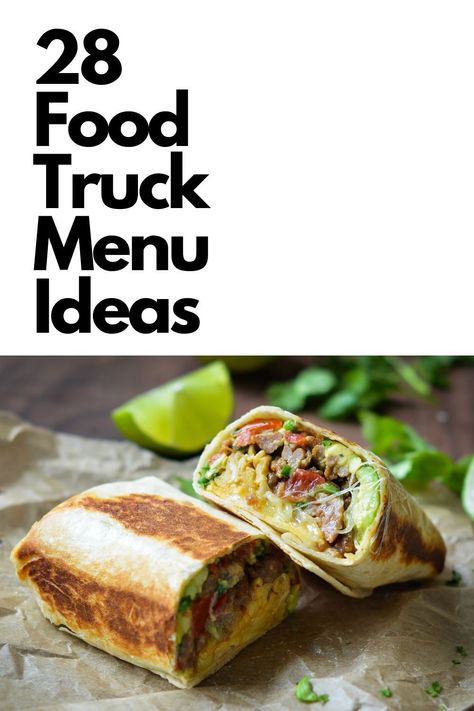 28 Food Truck Menu Ideas Food Truck Menu Ideas, Food Truck Business Plan, Breakfast Food Truck, Foodtrucks Ideas, Food Truck Recipes, Vegan Food Truck, Starting A Food Truck, Bbq Food Truck, Vietnamese Pho