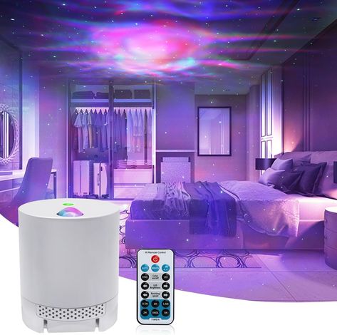 CAIYUE Star Projector Galaxy Projector, Exquisite Nebula Night Light Projector, Ocean Wave Galaxy Light with Remote Control,with Adjustable Speed and Brightness,for Kids, Adults, Bedroom,Party Led Star Lights, Ceiling Projector, Star Projector Light, Starry Night Light, Star Lights On Ceiling, Star Lampshade, Fiber Optic Lighting, Galaxy Projector, Led Decoration