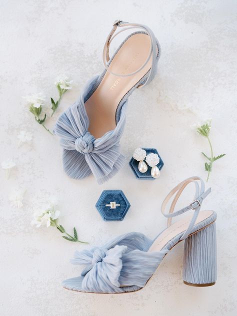 Periwinkle Heels, Periwinkle Shoes, Blue Heels Wedding, Blue Bridal Shoes, Blue Wedding Decorations, Martha Weddings, Fun Wedding Shoes, Happy Shoes, Santa Fe Wedding