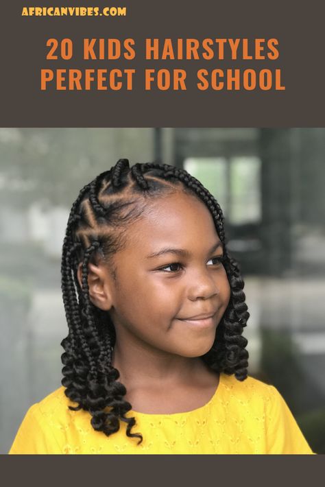 Kids Box Braids, Lil Girl Hairstyles, Kid Braid Styles, Toddler Hairstyles Girl, Natural Hairstyles For Kids, Girls Natural Hairstyles, Kids' Braids, Pelo Afro