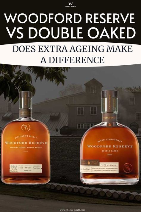 Here are a Woodford Reserve vs Double Oaked Woodford Reserve Double Oaked, Bourbon Tasting, Woodford Reserve, Whiskey Tasting, American Whiskey, Bourbon Whiskey, Make A Difference, Cocktail Drinks, Bourbon