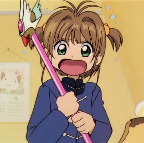 Sakura Kinomoto Icon, Brown Hair Pfp, Cardcaptor Sakura Sakura, Funny Icons, A Silent Voice Anime, Hair Pfp, Pfp Discord, Sakura Cardcaptor, Cute Love Memes