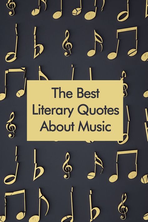 These 10 of the best literary quotes about music hit the right notes and will inspire you to play your favorite record. Book lovers and music lovers will appreciate these best literary quotes about music. #LiteraryQuotesAboutMusic #QuotesAboutMusic Best Literary Quotes, Quotes About Music, Music Lover Quote, All About Books, Lovers Quotes, About Books, Music Hits, About Music, Literary Quotes