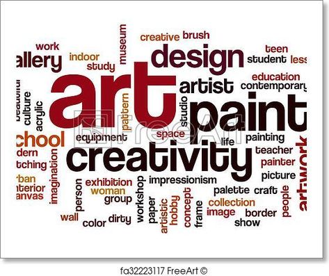 Art word cloud concept - Artwork  - Art Print from FreeArt.com Typography Book Layout, Word Cluster, Text Cloud, Word Cloud Art, School Wall Art, Free Art Print, Small Art Prints, Wall Art Wallpaper, Free Art Prints