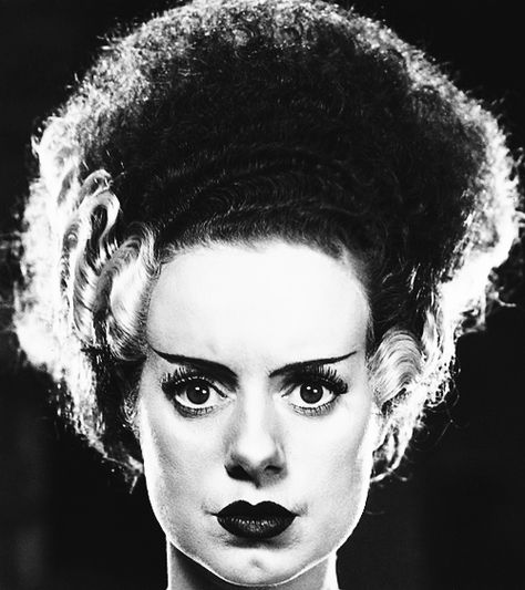 Vintage Halloween Costume Ideas, Elsa Lanchester, Horror Halloween Costumes, Vintage Halloween Costume, Famous Monsters, Horror Monsters, Horror Movie Art, Sketch A Day, Classic Horror Movies