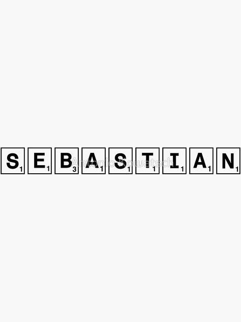 Sebastian Name, Name Label, Words Wallpaper, Label Sticker, Name Labels, Label Design, School Design, Sticker Labels, How To Introduce Yourself