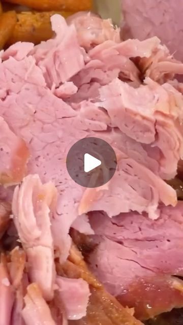 Honey Mustard Glazed Ham, Mustard Glazed Ham, Cooking Ham In Crockpot, Ham Recipes Crockpot, Pork Crockpot Recipes, Slow Cooker Ham, Crockpot Ham, Crock Pot Recipe, Honey Baked Ham