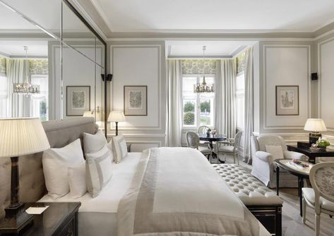 Design Wainscoting, Beautiful Hotel Rooms, Colonial Modern, Hotel Bedroom Design, 8 House, Elegant Hotel, Bedroom Furnishings, Salzburg Austria, Hotel Bedroom