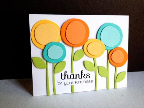 8 Ideas For Extra Special Handmade Thank You Card – Stamping Card Stamping, Handmade Thank You Cards, Seni Dan Kraf, 카드 디자인, Birthday Cards Diy, Handmade Greetings, Kirigami, Paper Crafts Cards, Floral Cards