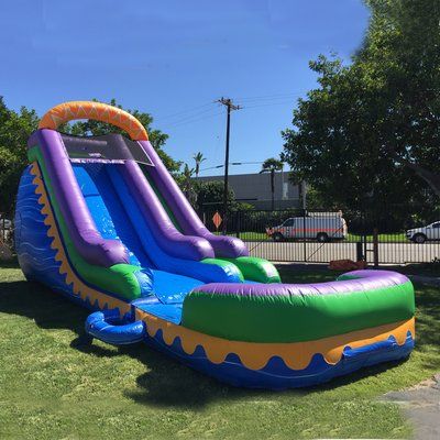 JumpOrange Sunrise Super Wet/Dry Water Slide Princess Bounce House, Water Bounce House, Blow Up Water Slide, Castle Bounce House, Water Slide Rentals, Inflatable Rentals, Slip N Slide, Inflatable Bounce House, Inflatable Bouncers