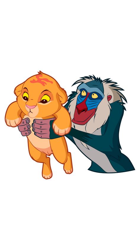 Here is the King of all Disney Universe of movies and cartoons! Welcome The Lion King Simba and Rafiki, an old baboon, who is his true family friend, who serves as a shaman of the Pride Lands and... Disney Characters Eating, Rafiki Holding Simba, Rafiki And Simba, Rafiki Drawing, Rafiki Lion King, Lion King Cartoon, Rafiki Simba, Disney Characters Lion King, Lion King Family