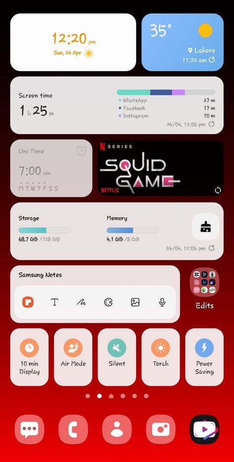 Samsung galaxy s10 plus Android 12 mobile Homescreen setup Samsung Setup, Organize Phone, Aesthetic Apps Games, Netflix Games, Aesthetic Apps, Homescreen Setup, Organize Phone Apps, Android Homescreen, Game Storage