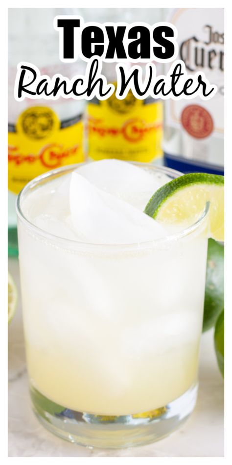 Glass of water and lime juice. Drink Ideas With Tequila, Tequila And Rum Drinks, Texas Water Drink, Texas Cocktails Drinks, Coconut Water Tequila Drinks, Tequila And Sparkling Water, Lime Tequila Drinks, Jalapeno Tequila Drinks, Blue Agave Tequila Drinks