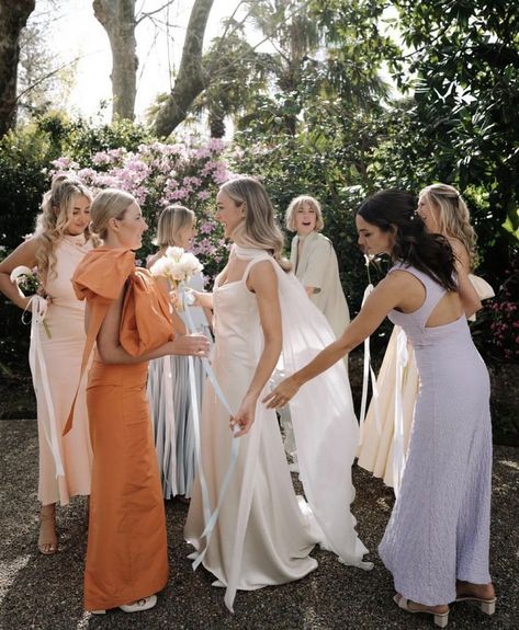 Pastel Bridesmaid Dresses, Floral Cakes, Bridesmaid Colors, Wedding Attire Guest, Bridesmaid Style, Wedding Mood Board, The Arrival, Dresses Floral, Wedding Mood