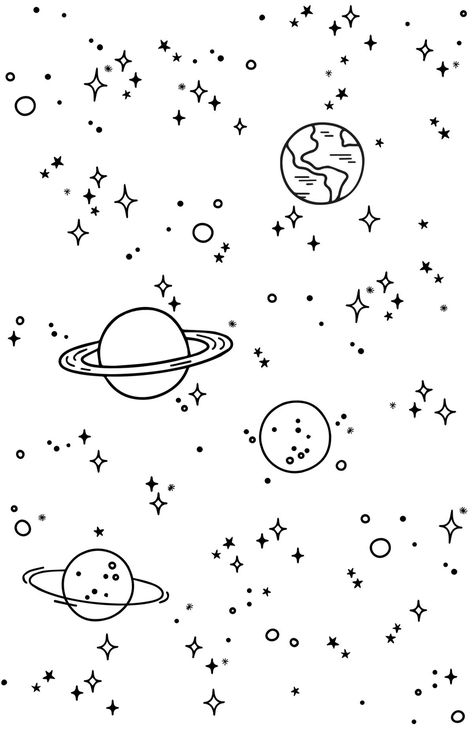 Sky Drawings, Drawings Wallpaper, Casetify Iphone Case, Space Doodles, Space Drawings, Iphone Art, Wallpaper Doodle, Design Illustrations, Bullet Journal Art