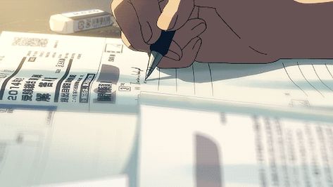 Study Gif Aesthetic, Anime Background Gif, Studying Gif, Anime Study, Yuumei Art, Lavender Moon, Animiertes Gif, Gifs Anime, Makoto Shinkai