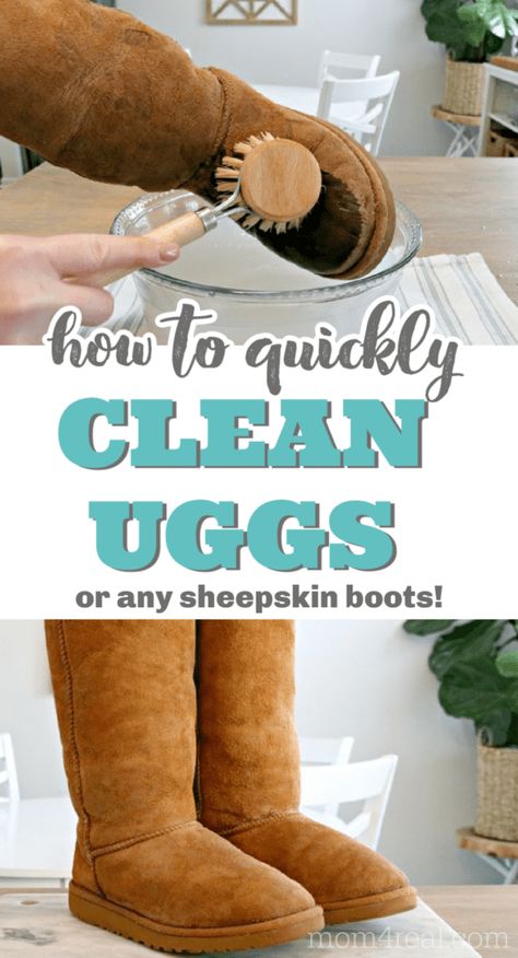 Clean Suede Boots, Cleaning Ugg Boots, Cleaning Uggs, Ugg Cleaner, Ugh Boots, Boots Diy, How To Clean Suede, Easy Cleaning Hacks, Snow Melting