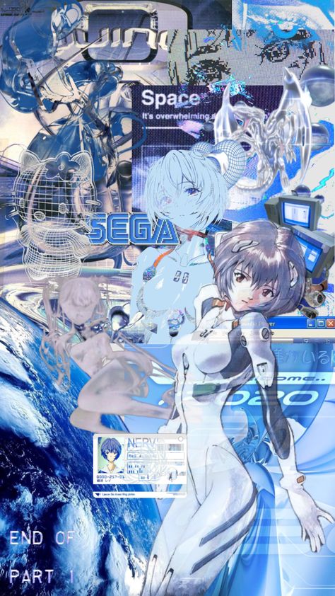 🌐📡💿 #evangelion #reiayanami #anime #90s #y2k #cybercore #glitchcore #blue #futurism #computer #wallpaper #blue Computer Wallpaper Blue, Y2k Cybercore, 1366x768 Wallpaper Hd, Evangelion Art, Neon Evangelion, Vintage Poster Design, Y2k Wallpaper, Blue Anime, Rei Ayanami