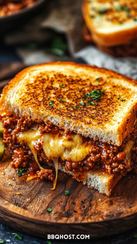 Sloppy Joe Grilled Cheese Sandwiches, Sloppy Joe Sandwiches, Fontina Grilled Cheese, Sloppy Joe Grilled Cheese, Grilled Cheese Sloppy Joe, Sloppy Joes Sandwich, Perfect Grilled Cheese, Grilled Ham And Cheese, Grilled Cheese Recipe