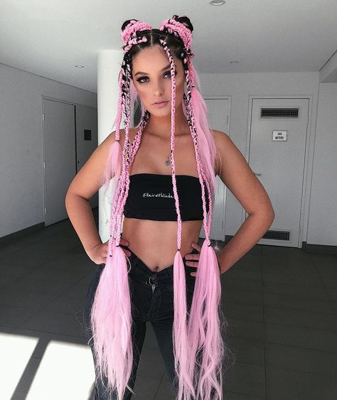 Short Rave Hair, Rave Hair Styles, Burning Man Hair, Festival Hair Extensions, Festival Hair Braids, Rave Hairstyles, Rave Braids, Protective Style Braids, Hair Styles Men