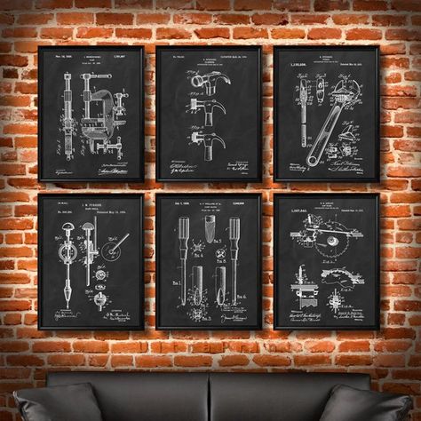 10 Perfect Gift Ideas for the Handyman Ski Cabin Decor, Movie Room Decor, Ski Vintage, Coffee Art Print, Cinema Art, Coffee Wall Art, Vintage Art Print, Patent Art, Movie Room