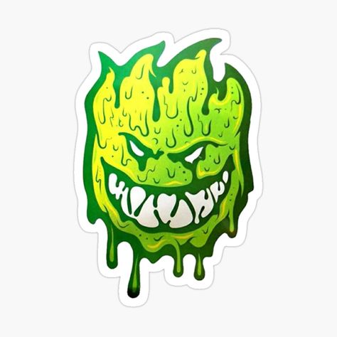 Get my art printed on awesome products. Support me at Redbubble #RBandME: https://www.redbubble.com/i/sticker/THE-MONSTER-STICKLSE-by-jocker-Art/89753796.EJUG5?asc=u Fox Racing Logo, Spitfire Wheels, Rick And Morty Stickers, Skateboard Logo, Skate Stickers, Skate Art, Skateboard Stickers, Classy Tattoos, Graffiti Designs