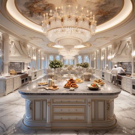 Big Fancy Kitchen, Castle Aesthetic Interior Kitchen, Royal House Interior Indian, Castle Interior Kitchen, Mansion Interior Kitchen, Huge Kitchen Luxury, Palace Kitchen, House Interior Indian, Old Mansions Interior