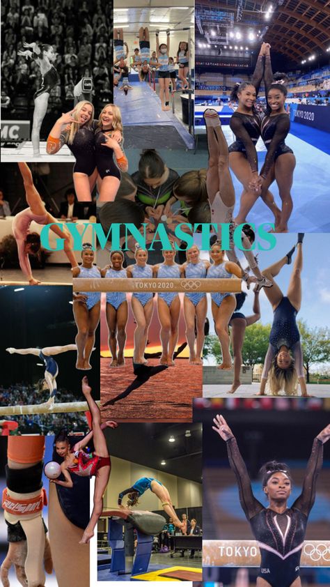 Gymnastics Olympics Aesthetic, Aesthetic Gymnastics Pictures, Gymnastics Collage, Gymnastics Poses For Pictures, Gymnastics Backgrounds, Gymnastics Aesthetic, Gymnastics Wallpaper, Team Usa Gymnastics, Gymnastics Room