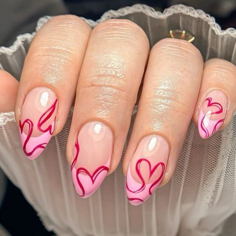 Simple Gel Nails, Summery Nails, Minimal Nails, Dope Nails, Valentines Nails, Chrome Nails, Cute Acrylic Nails, Acrylic Nail Designs, Trendy Nails