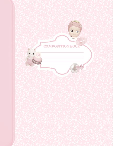 Notion Templates For Students, Free Notion Templates, Book Cover Art Diy, Pink Notebook, Book Cover Template, Notebook Cover Design, Notion Templates, Scrapbook Stickers Printable, Composition Book