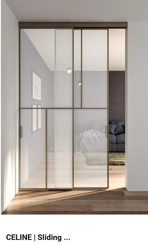 Modern Partition, Sliding Door Design, Glass Doors Interior, Sliding Glass Doors, Sliding Doors Interior, Partition Design, Design Del Prodotto, Glass Doors, Sliding Glass Door