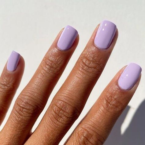 20+ Dreamy Lavender & Lilac Nails That'll Steal Your Heart - 140 Pale Lilac Nails, Light Purple Nail Polish, Lilac Nail Polish, Light Purple Nails, Lilac Nails, Purple Nail Polish, Pastel Lilac, Lavender Nails, Purple Nail